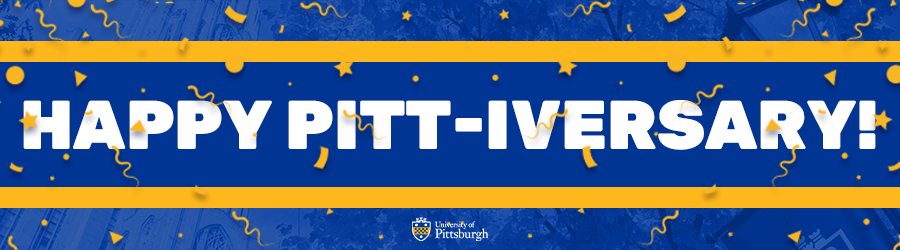 Happy Pitt-iversary! banner